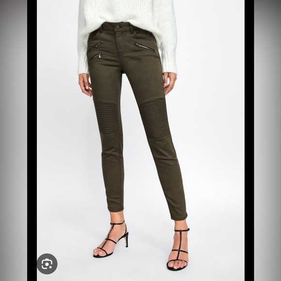 Zara Moto Zip Pants - Picture 1 of 11